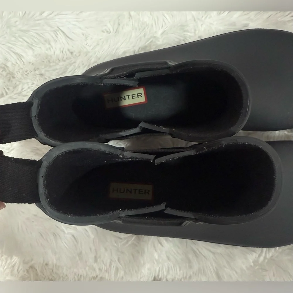 Hunter Original Chelsea Matte Ankle Rain Boots Women’s 11 Black EU 43 UK 9